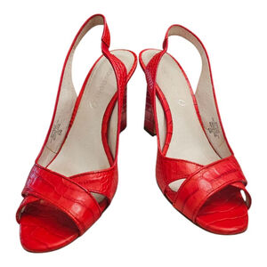 Boutique 9 Red LeathI
er Heels Size 8.5